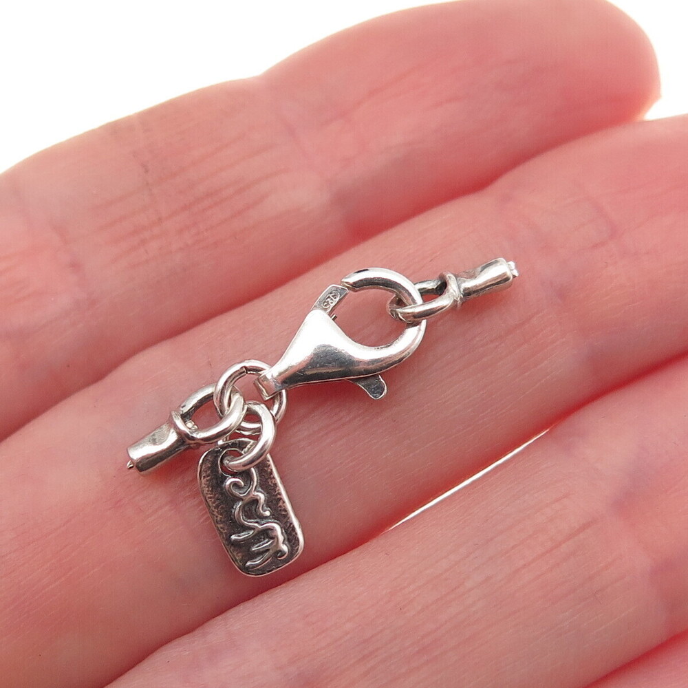 Didae 925 Sterling Silver Vintage Israel Lobster Lock Bracelet / Necklace Ends